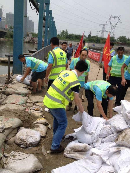 武汉中建三局三公司出色完成加固武汉汤逊湖泵站任务